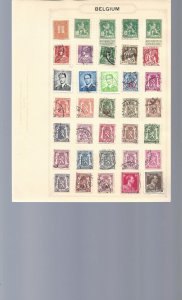 Belgium - 10 handmade pages starting in the 1800s - See scans.