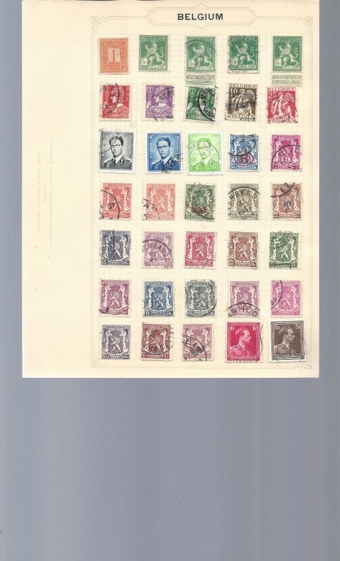 Belgium - 10 handmade pages starting in the 1800s - See scans.