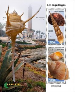 GUINEA - 2024 - Shells - Perf 2v Sheet - Mint Never Hinged