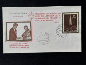 Nov 22, 1963 Vatican City JOHN F KENNEDY Memorial Cover