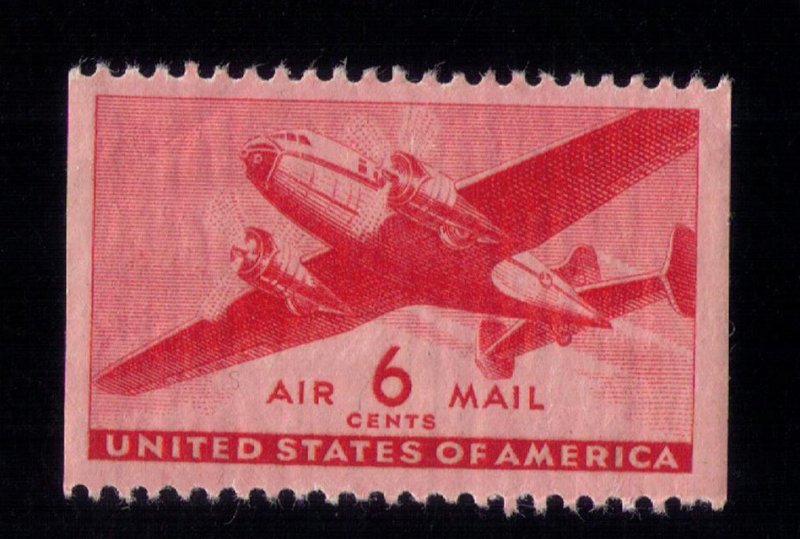 US Scott #C25a MLH, OG  imperf at both sides Very Fine