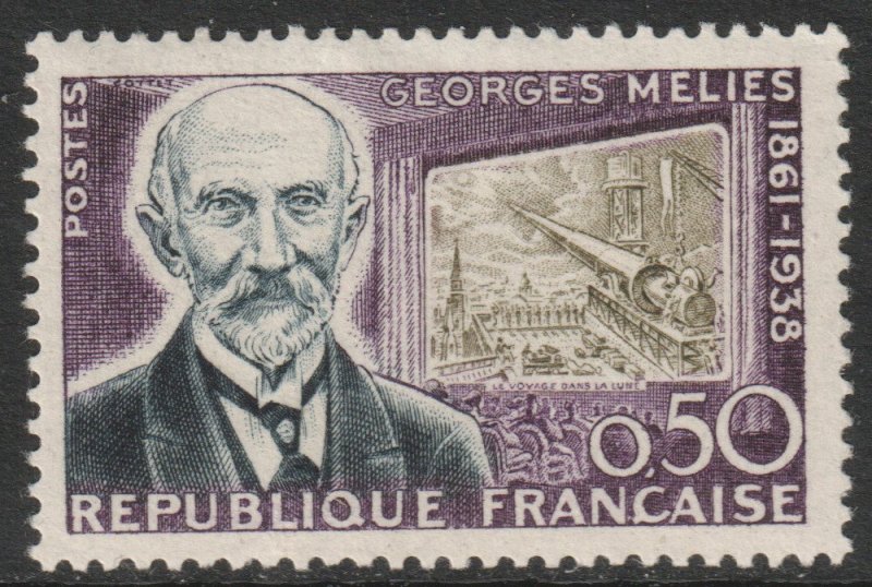 France Scott 987 - SG1515, 1961 Georges Melies 50c MH*
