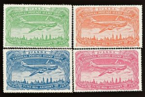  ASDA National Postage Stamp Show New York 1950, 1953, 1954 Poster Stamp