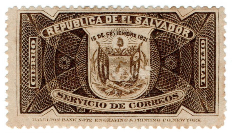 (I.B) El Salvador Postal : Officially Opened Seal