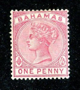 1884  Sc #27a  pale rose MLH* cv.$95 ( 788 Bahamas )