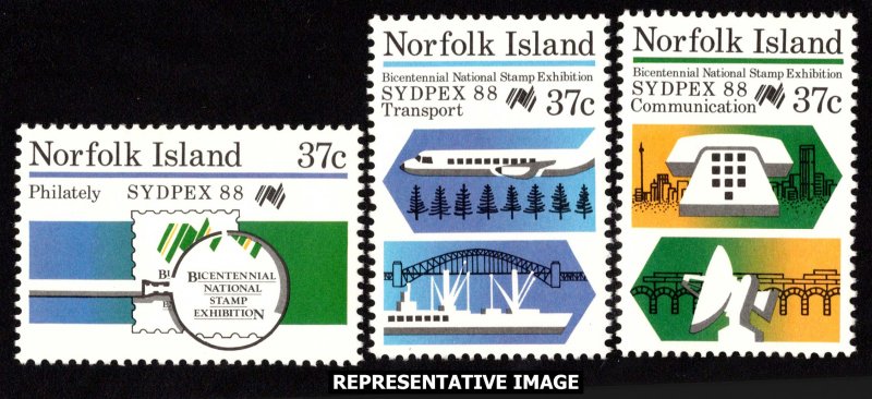 Norfolk Islands Scott 437-439 Mint never hinged.