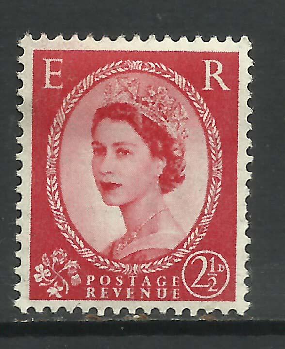 GB 1952 QE2 2 1/2d Wilding Wmk 153 MM SG 519 ( H414 )