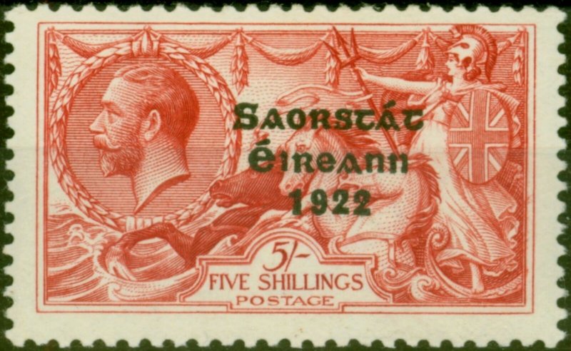 Ireland 1928 5s Rose-Carmine SG87 Very Fine MNH 