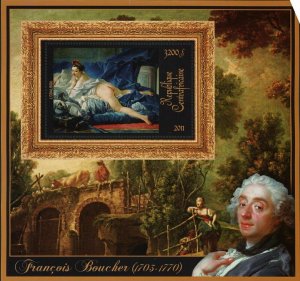 Paintings of François Boucher Stamp L'odalisque S/S MNH #3380 / Bl.854