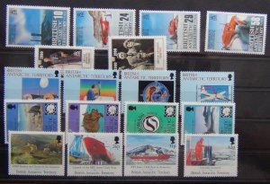 BAT 1988 1991 Expedition Queen Mother Ozone Treaty Voyage sets MNH