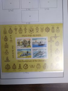 collection on pages Falkland Islands VERY scattered IU: CV $66