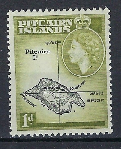 Pitcairn Is 21 MH 1957 issue (an9150)