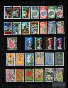 Barbados 30 diff MNH  cat $30.00