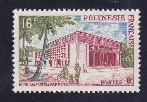French Polynesia 195 MNH OG 1960 Post Office Papeete Issue Very Fine