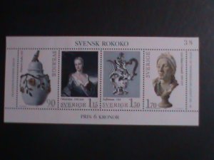 SWEDEN 1979 SC#1298 SWEDISH ROCOCO MNH  SHEET VRY FINE WE SHIP TO WORLD WIDE