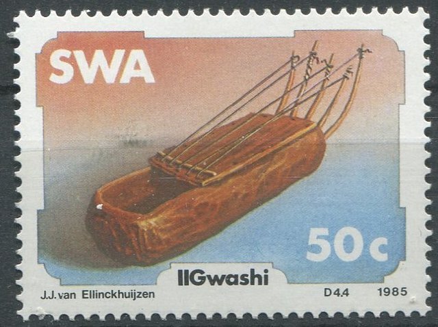 Southwest Africa Sc#551 MNH, 50c multi, Endemic Musical Instruments (1985)