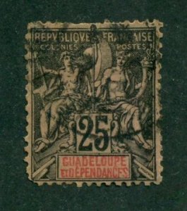 Guadeloupe 1892 #37 U SCV (2024) = $3.00