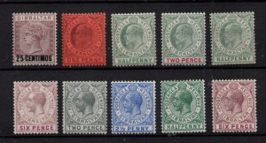 Gibraltar QV-KGV fine mint LHM collection WS36536