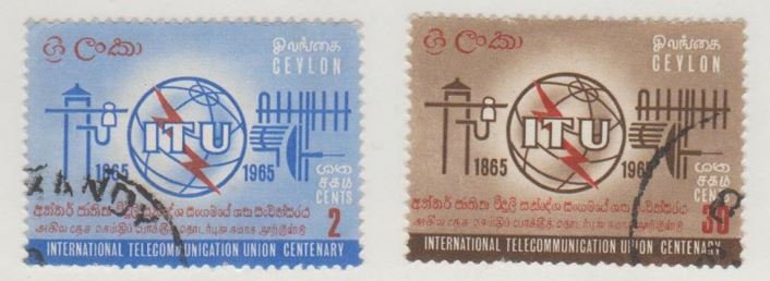 Ceylon - Sri Lanka Scott #384-385 Stamp - Used Set