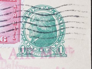 UX27. Jefferson, 1 cent, US Postal Cards.  Cancelled.VF cond.