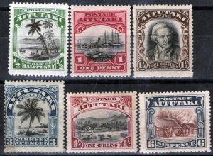 ZAYIX Aitutaki 28-33 MH* Ships Trees Landscapes 071423S172