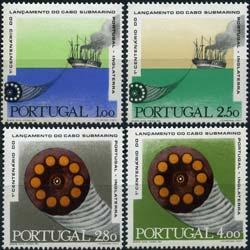 PORTUGAL 1970 - Scott# 1080-3 Telegraph Cable Set of 4 NH