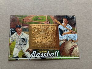 Sport. Baseball 2023 year 6 blocks Foil. Bronze perforated  NEW MNH**