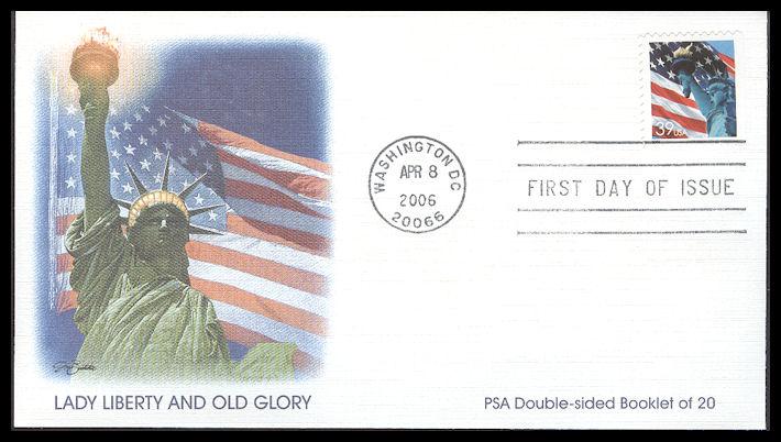 #3978 Flag Over Statue of Liberty Fleetwood FDC