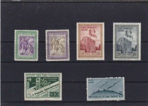 SAN MARINO  MOUNTED MINT OR USED STAMPS ON  STOCK CARD  REF R937