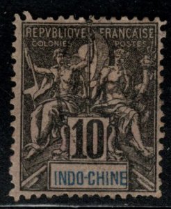 French Indo-China Scott 8 Used 1900 thinned Navigation and Commerce stamp