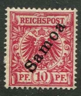 German Samoa SC# 53 Germany o/p Samoa 10pf Mint no Gum