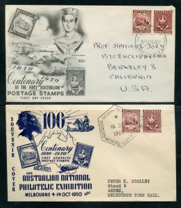 ABRO Stamps Australia First Centenary of Postage Stamp FDC