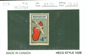 MADAGASCAR C12 MH (RL) 5965 CV $27.50 BIN $13.50