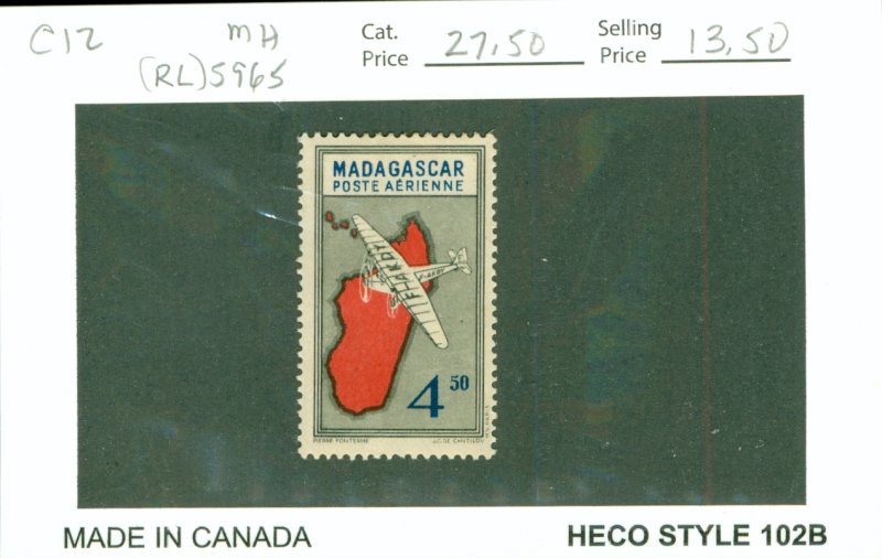 MADAGASCAR C12 MH (RL) 5965 CV $27.50 BIN $13.50