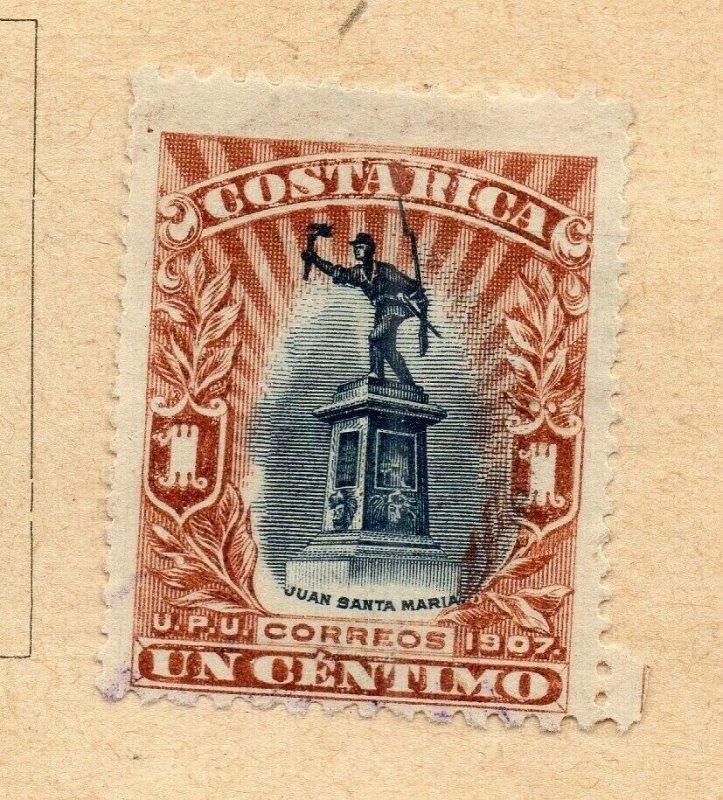 Costa Rica 1892 Early Issue Fine Used 1c. NW-09204