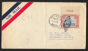 UNITED STATES Event Cover Air Mail 1928 Detroit