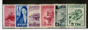 US 8-13 MNH F/VF SET SCV $52.50 BIN $25.00 RYUKYU