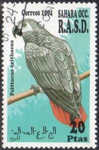 Western Sahara (Unlisted) - Cto - 20pt Grey Parrot (1994)