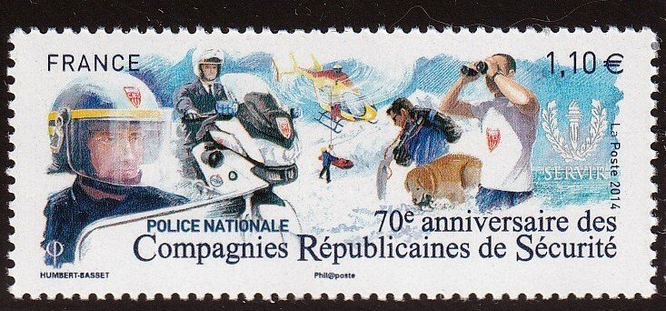 France 2014  -  Riot Control Forces   -  MNH single  # 4729