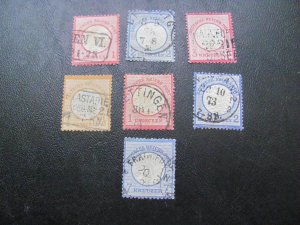 GERMANY 1872  7 USED  SHIELD  LOT
