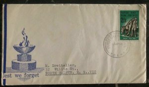 1965 Papua New Guinea FDC First Day Cover Lest We Forget