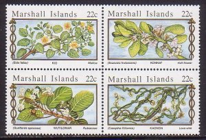 Marshall Islands 94a (91 - 94 Block of 4) MNH