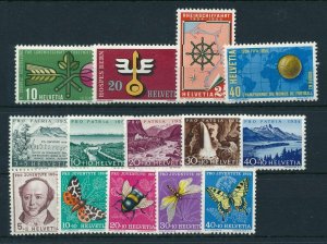 Switzerland 1954 Complete Year Set  MNH