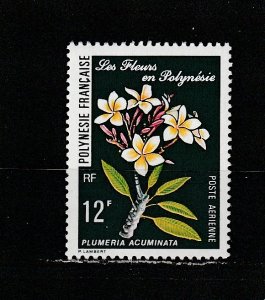 French Polynesia  Scott#  C151  MNH  (1977 Frangipani)