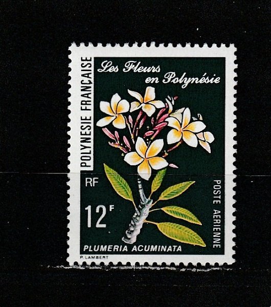 French Polynesia  Scott#  C151  MNH  (1977 Frangipani)