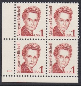 2168 Margaret Mitchell Plate Block MNH