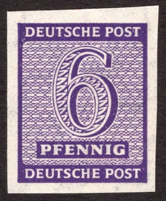 1945, Germany, West Saxony, 6pf, MNH, Sc 14N4a
