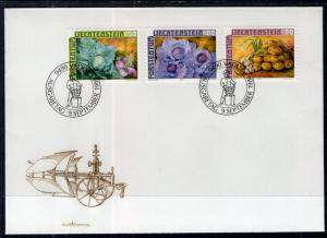 Liechtenstein 852-854 Vegetables U/A FDC