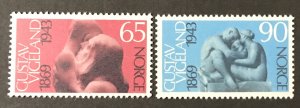 Norway 1969  #545-6, MNH, CV $1.75