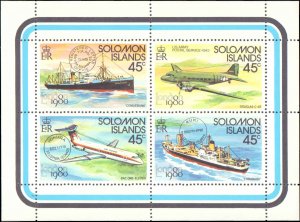 Solomon Islands #427, Complete Set, 1980, Stamp Show, Never Hinged